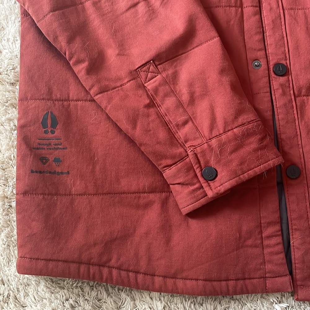 Red Lightweight Shirt Jacket - Picture 3 of 6